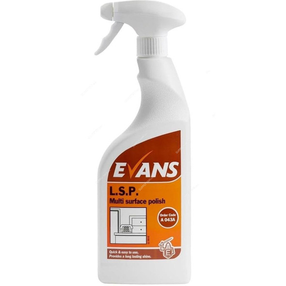 Evans LSP Multi Surface Liquid Spray Polish, 750ML, 6 Pcs/Pack