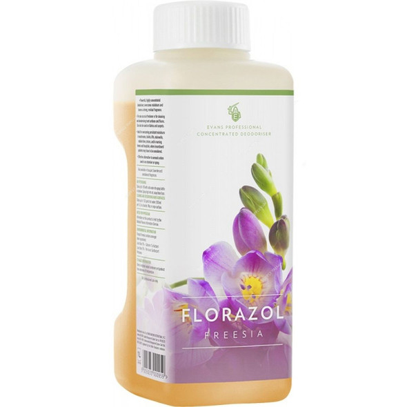 Evans Florazol Freesia Concentrated Deodoriser, 1 Ltr, 4 Pcs/Pack