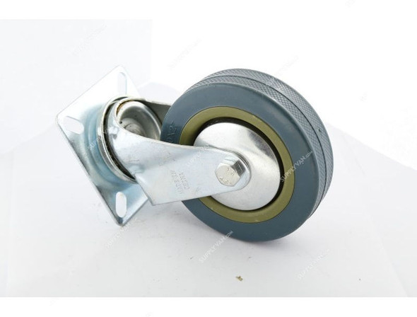 Caster Wheel Industrial Swivel Plate, SAF-70, Silver Colour