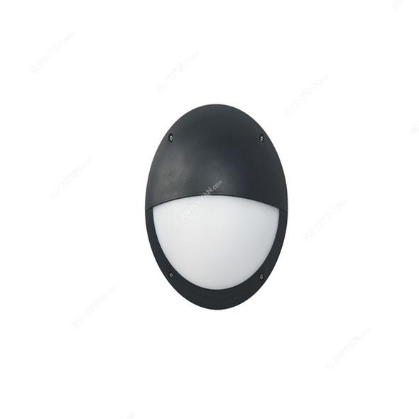 Syv Wall Light, Leader Oval, 23W, 50Hz, Black and White