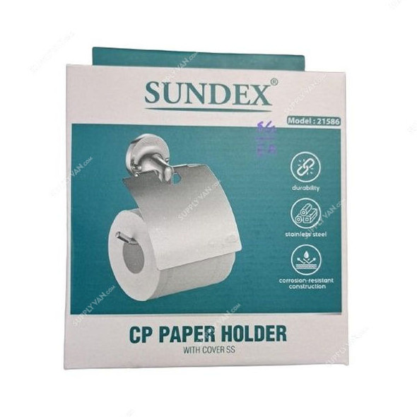 Sundex Bathroom CP Paper Holder, 21586, Stainless Steel