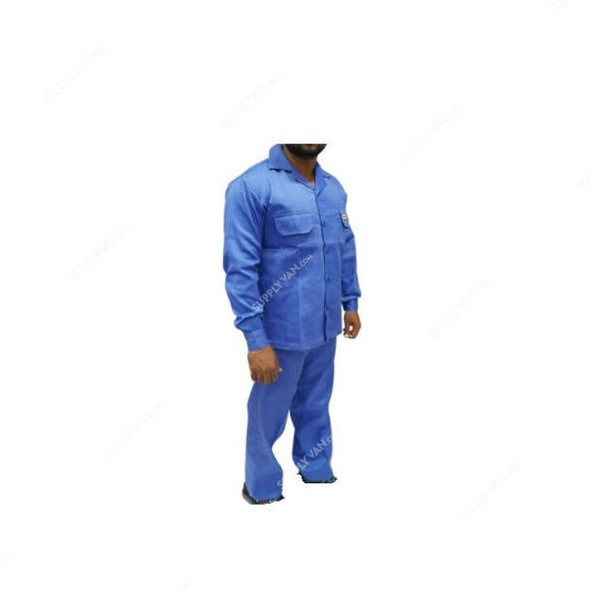 Workman 100% Cotton Pant and Shirt, Size XL, Petrol Blue