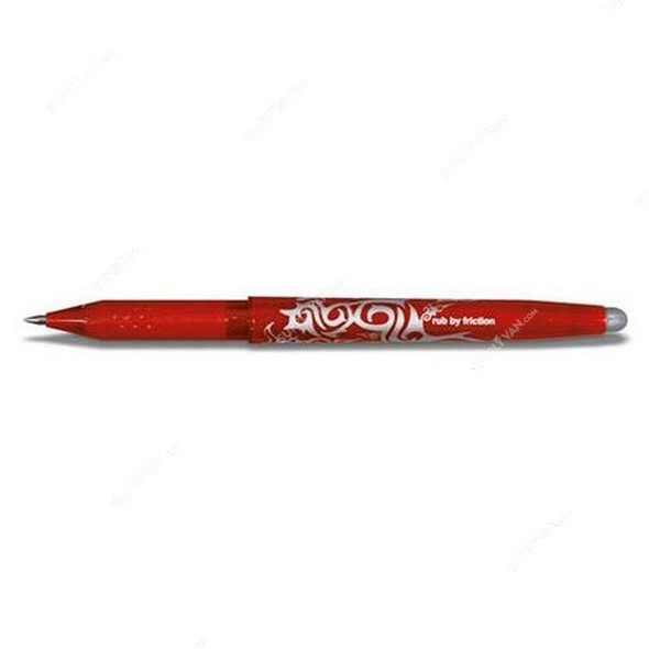 Pilot Erasable Roller Ball Pen, BLFR7, Frixion, 0.7MM Tip Size, Red