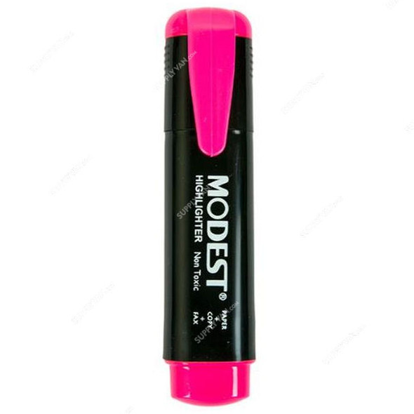 Modest Highlighter, MS-810-PI, 2-5MM Tip Size, Pink