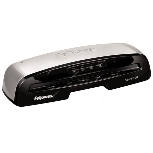 Fellowes Light Duty A4 Laminator, Saturn 3i, 80-125 Micron, Silver/Black