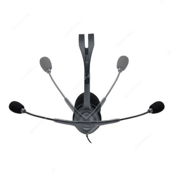 Logitech Wired Stereo Headset, H111, 20 Hz-20 KHz, 3.5MM Jack Size, Black