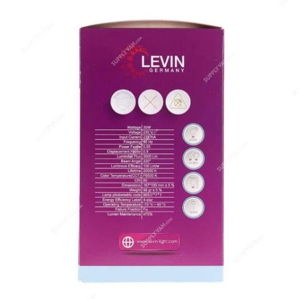 Levin T Type LED Bulb, LBL-27S50-65-L, IP20, E27, 50W, 6500K, Daylight Levin T Type LED Bulb, LBL-27S50-65-L, IP20, E27, 50W, 6500K, Daylight