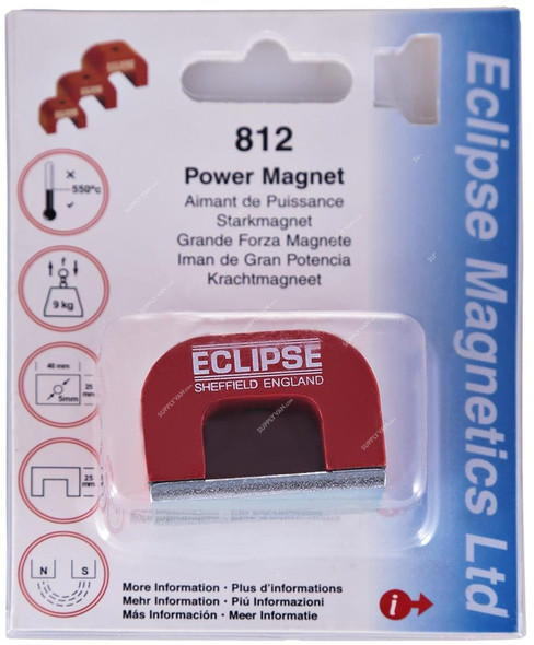 Eclipse Magnet, M812, Capacity 9Kg, Red