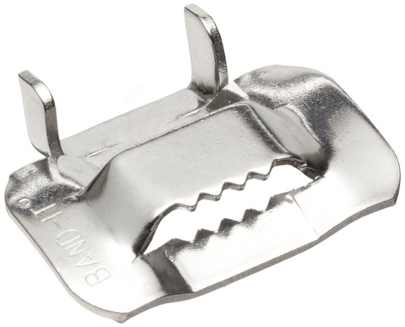 BAND-IT Ear-Lokt Buckle, C25399, Stainless Steel 201, 3/8 Inch, 100 Pcs/Pack