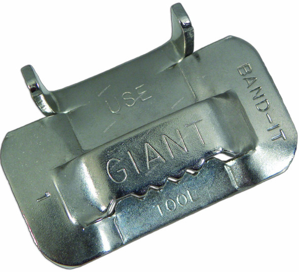 BAND-IT Ear-Lokt Buckle, G44199, Stainless Steel 201, 1 Inch, 25PCS  -    