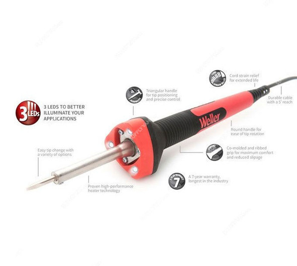 Weller Soldering Iron LED, SP25NUS, 25W, 220VAC