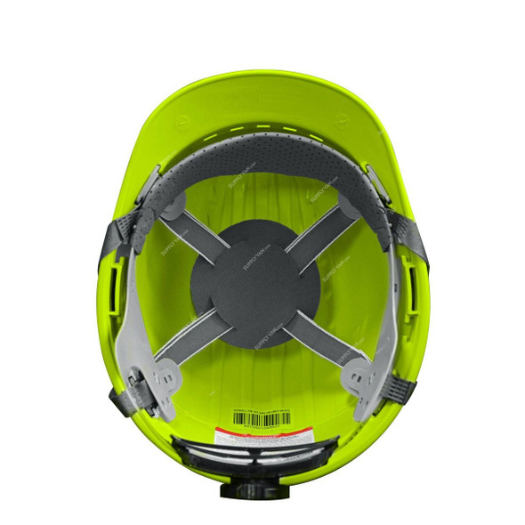 Pitbull Safety Helmet With Reflective Tape, ABS, Free Size, Yellow