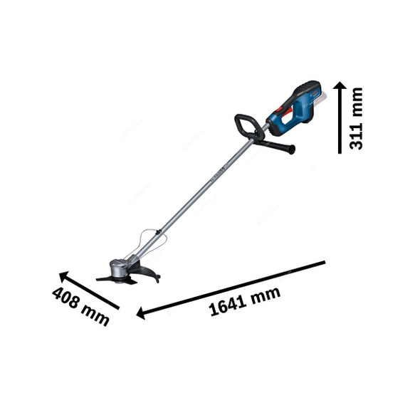 Bosch Professional Cordless Biturbo Brush Cutter, GFR-18V-23, 18V, 33CM Cutting Dia