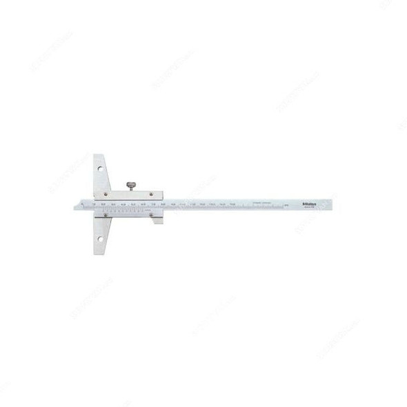 Mitutoyo Vernier Depth Caliper, 527-203, Range 0-300MM