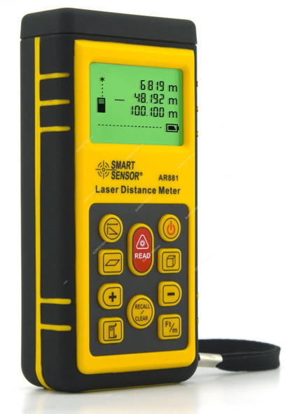 Smart Sensor Laser Distance Meter, AR881, 0.3-100mm