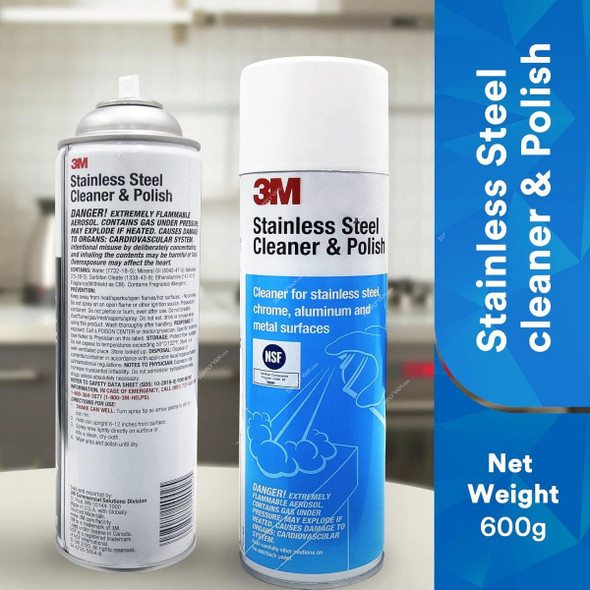 3M Stainless Steel Cleaner and Polish, 600ML
