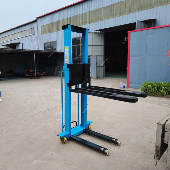 Loha Self Loading Pallet Stacker, LSLPS10, 1.3 Mtrs Lifting Height, 1 Ton Weight Capacity Loha Self Loading Pallet Stacker, LSLPS10, 1.3 Mtrs Lifting Height, 1 Ton Weight Capacity