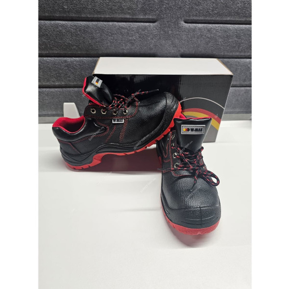 Wurth Low Ankle Safety Shoes, W-Max, PU Synthetic Leather, Size42, Red/Black