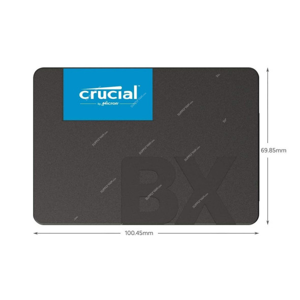 Crucial Internal Solid State Drive, CT500BX500SSD1, 3D NAND SATA, 2.5 Inch, 500 GB Storage Capacity