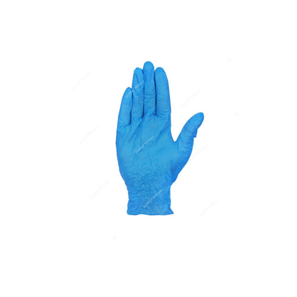 Sci Powder Free Disposable Examination Nitrile Gloves, JWM, L, Blue, 100 Pcs/Pack