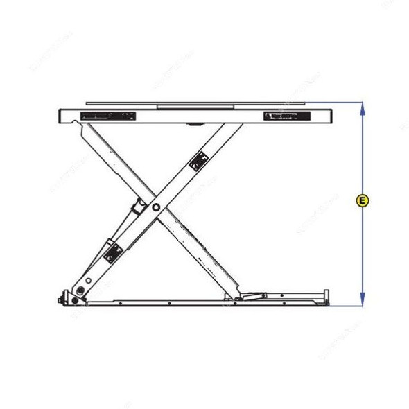 Loha-Ft Rotary Platform Slim Scissor Lift Table, 1400 x 1200MM Platform Size, 1500 Kg Loading Capacity