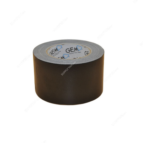 Gem Cloth Tape, GM-CT302580-BK, 75MM Width x 25 Mtrs Length, Black, 18 Rolls/Pack