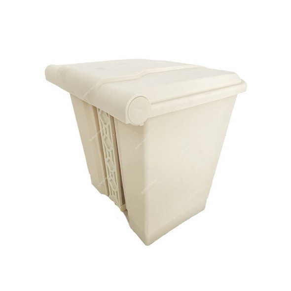 Akc Garbage Bin With Pedal, CHGC05E-30, Plastic, 30 Ltrs, Beige