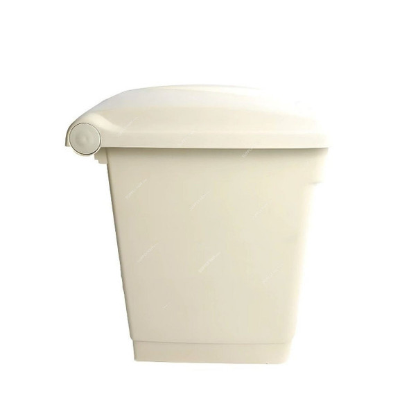 Akc Garbage Bin With Pedal, CHGC05E-30, Plastic, 30 Ltrs, Beige