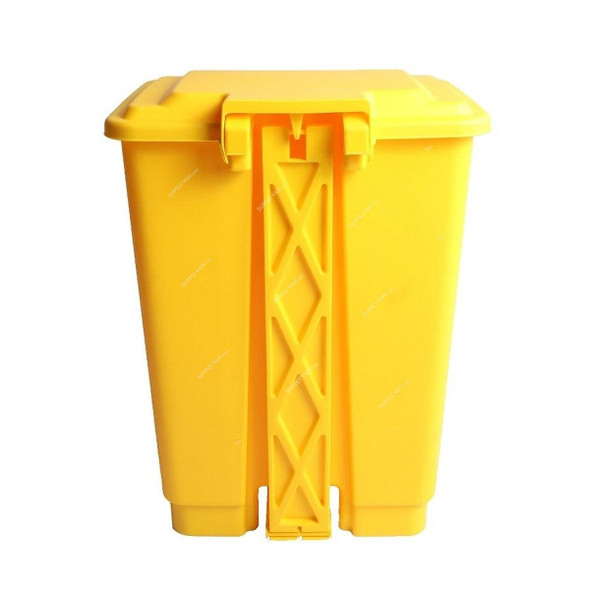 Akc Medical Waste Garbage Bin With Pedal, GC35Y-20, Plastic, 20 Ltrs, Yellow