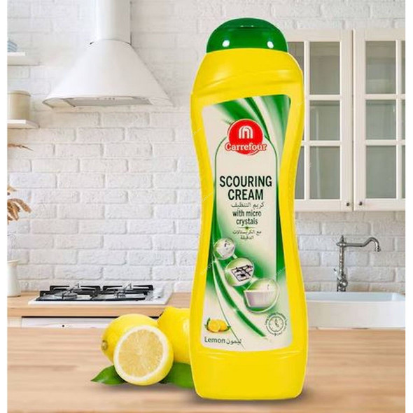 Carrefour Scouring Cream, Lemon, 750ML