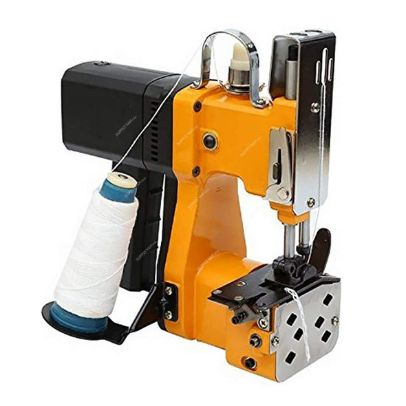 Portable Battery Operated Bag Closing Machine, GK9-890, 190W, 16000 RPM, Yellow