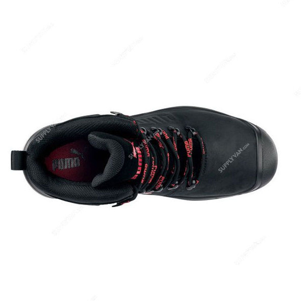 Puma Iron HD S3S Safety Shoes, 632740, Full Leather, Fibreglass Toe, Size43, Black