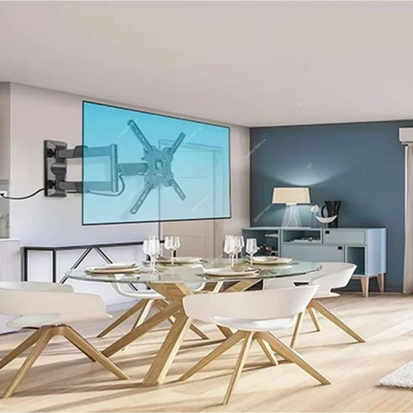 Skilltech Full-Motion TV Wall Mount For 32-55 Inch, P4, 400MM Height x 400MM Length, 27.2 Kg Weight Capacity Skilltech Full-Motion TV Wall Mount For 32-55 Inch, P4, 400MM Height x 400MM Length, 27.2 Kg Weight Capacity