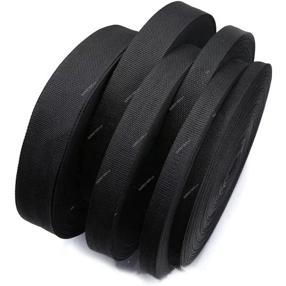 Webbing Tape, Nylon, 50MM Width x 100 Mtrs Length, Black