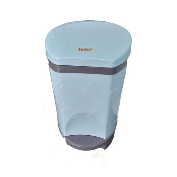 Akc Garbage Bin, GC33, Plastic, 15 Ltrs, Light Blue