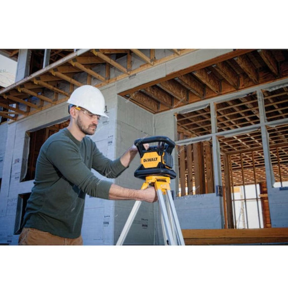 Dewalt 20V Max Green Beam Rotary Tough Laser Kit, DW079LG, IP67, 20W, 1x 2.0Ah Battery, 1x Charger