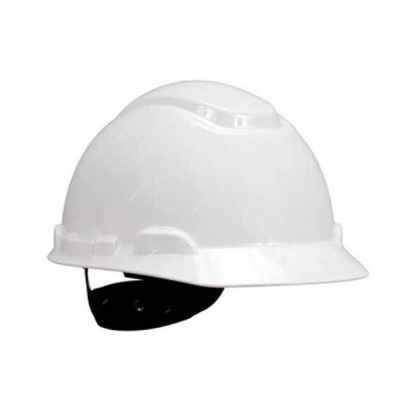 3M Plastic Ratchet Safety Helmet, 3MH-701R, White