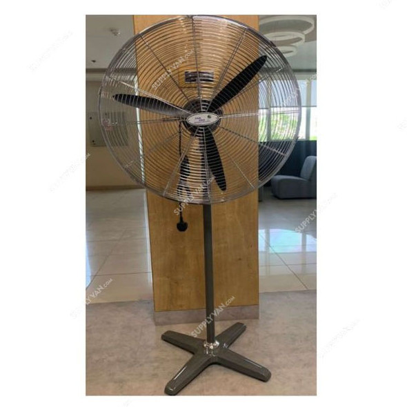 Pak Heavy Duty Industrial Stand Fan, PW3-30, 280W, 30 Inch Blade Dia, Grey/Black