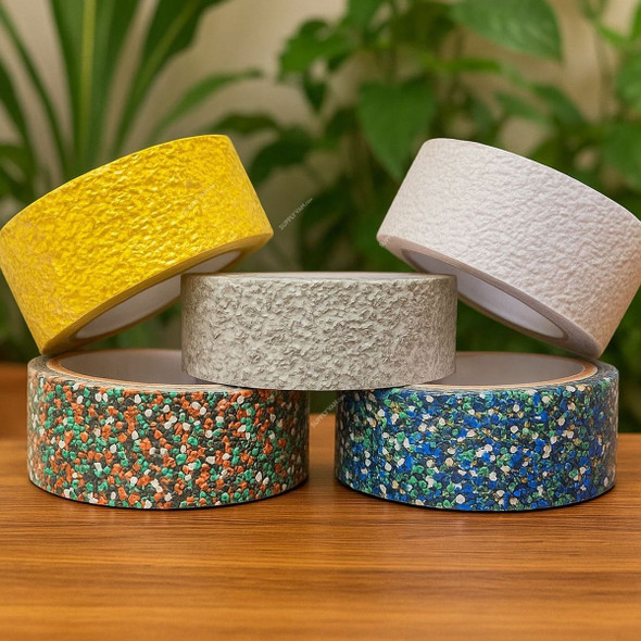 Anti-Slip Tape With Rubber Particles, 50MM Width x 5 Mtrs Length, White