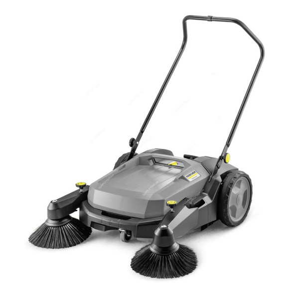 Karcher KM 70/20 C 2SB Manual Floor Sweeper, 15171310, 480MM Working Width, 45 Ltrs Tank Capacity, Grey/Black