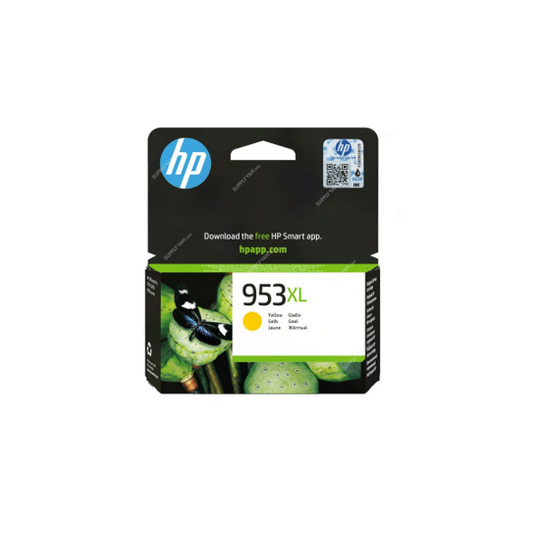 HP 953XL High Yield Original Ink Cartridge, F6U18AE, 1450 Pages, Yellow