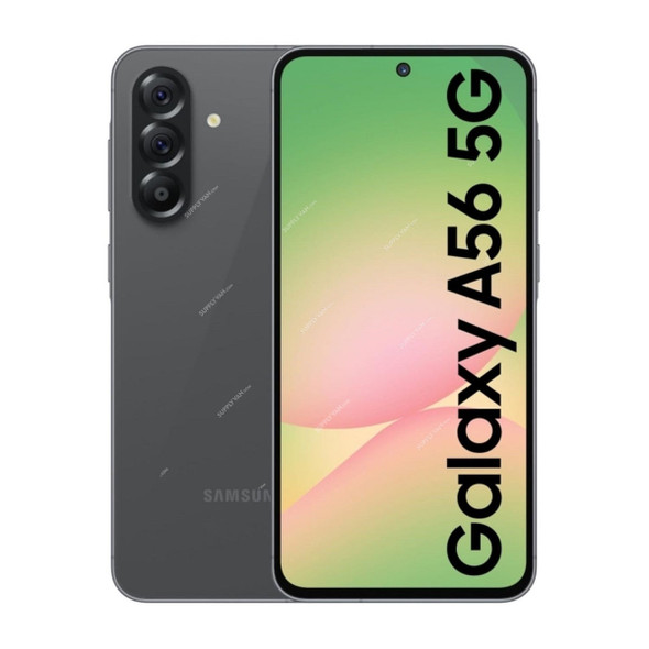 Samsung Galaxy A56 5G Dual SIM Smartphone, 6.7 Inch, 8GB RAM, 256GB Storage, Awesome Graphite - Middle East Version