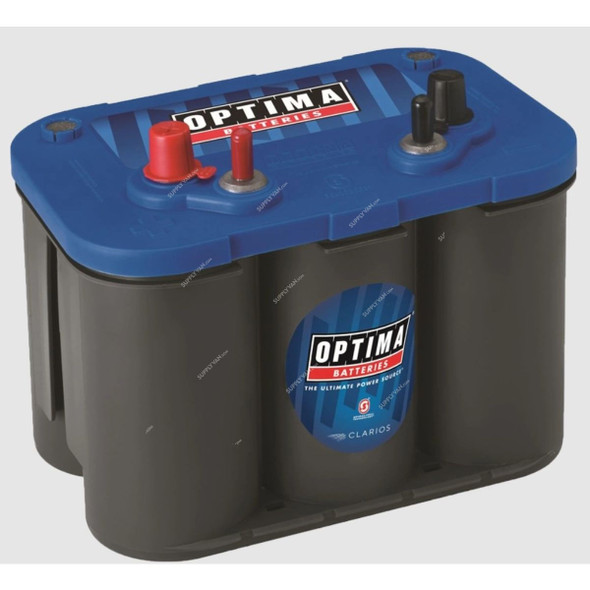 Optima BlueTop Spiralcell AGM Starter Battery, BT-SLI-4-2, 12V, 50Ah, 815A