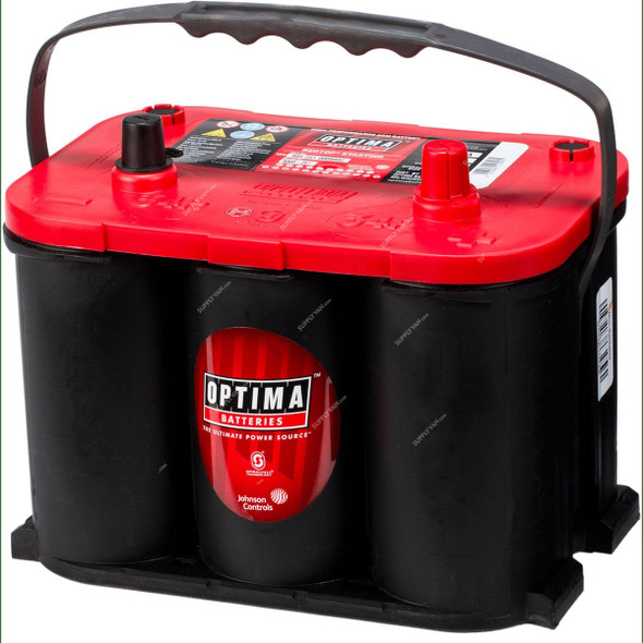 Optima RedTop Spiralcell AGM Starter Battery, RTR-4-2, 12V, 50Ah, 815A