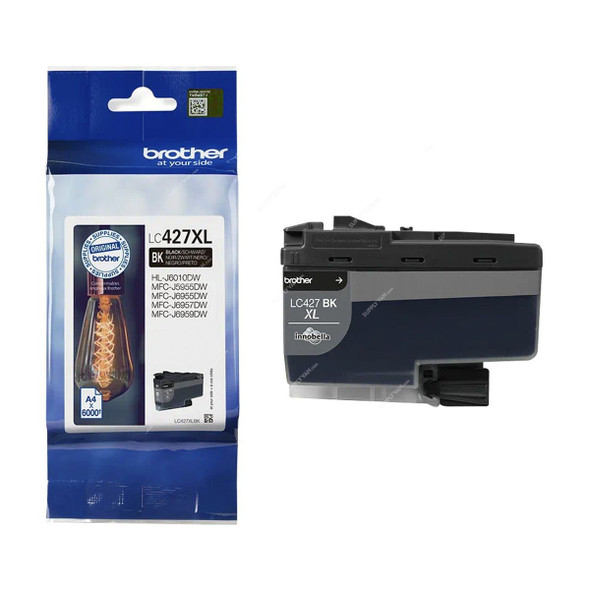 Brother Original High Yield Ink Cartridge, LC427XL, 6000 Pages, Black