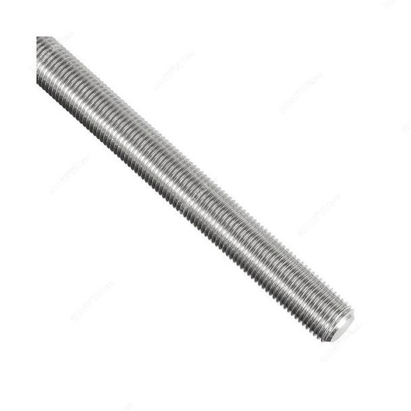 Thread Bar, Mild Steel, M8 Thread Size x 2 Mtrs Length