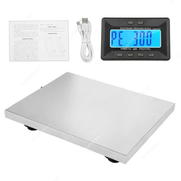Wireless Weighing Scale, HK-9204, Stainless Steel, 30CM Width x 38CM Length, 300 Kg Weight Capacity
