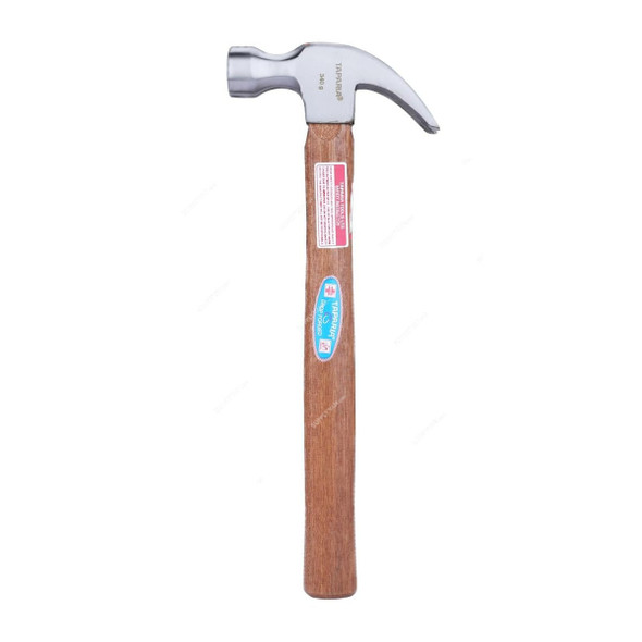 Taparia Claw Hammer With Handle, CH-340, Alloy Steel/Wood, 340GM, Silver/Brown