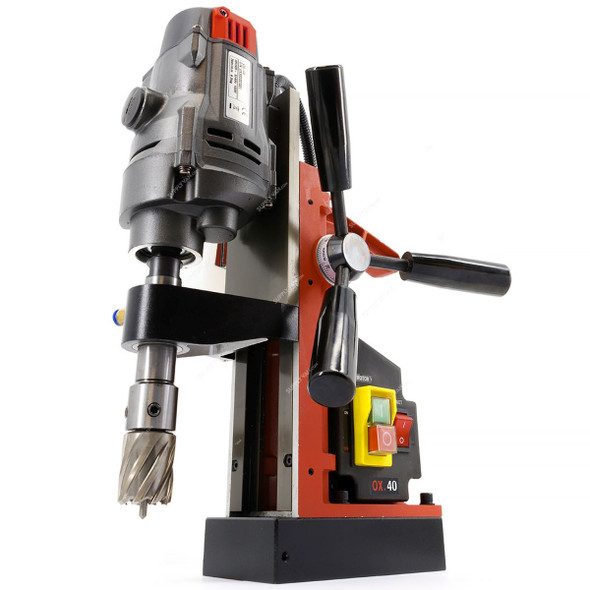 Euroboor Magnetic Drilling Machine, OX-40, 1100W, 700 RPM, Red/Black