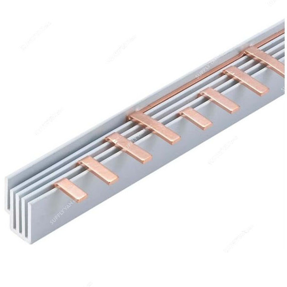 Pin Type Bus Bar, 415VAC, 4 Pole, 5 Pcs/Pack